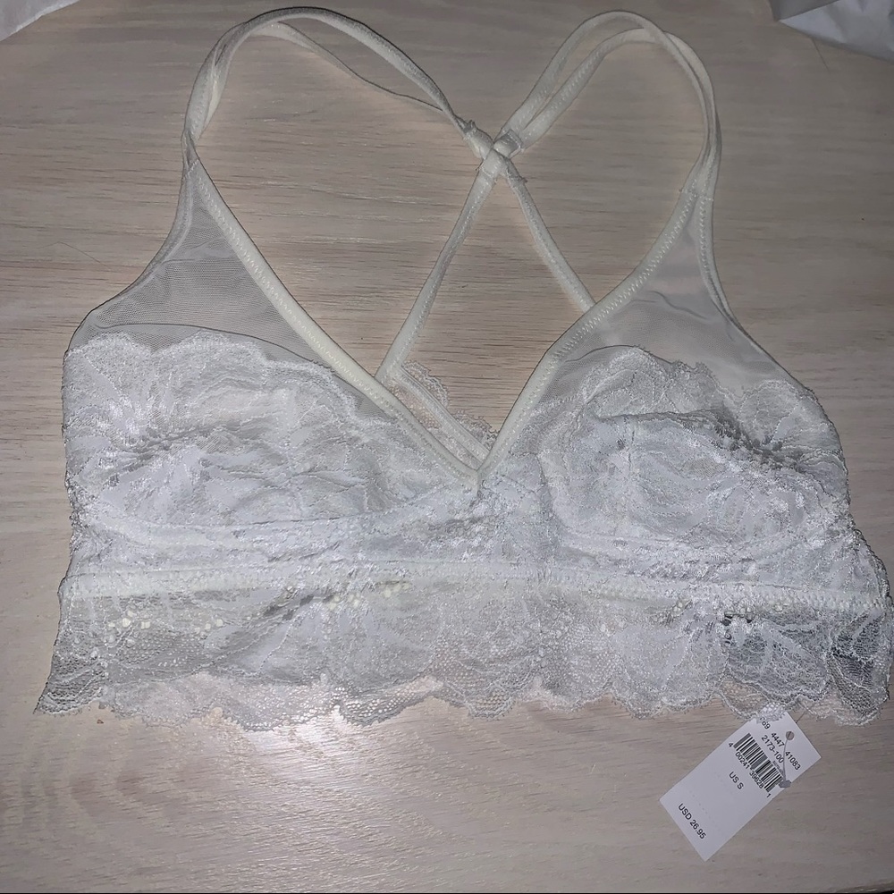 NWT Aerie white lace bralette